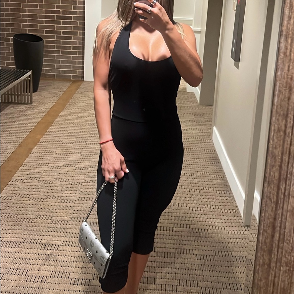 Elegant Black Halter Jumpsuit